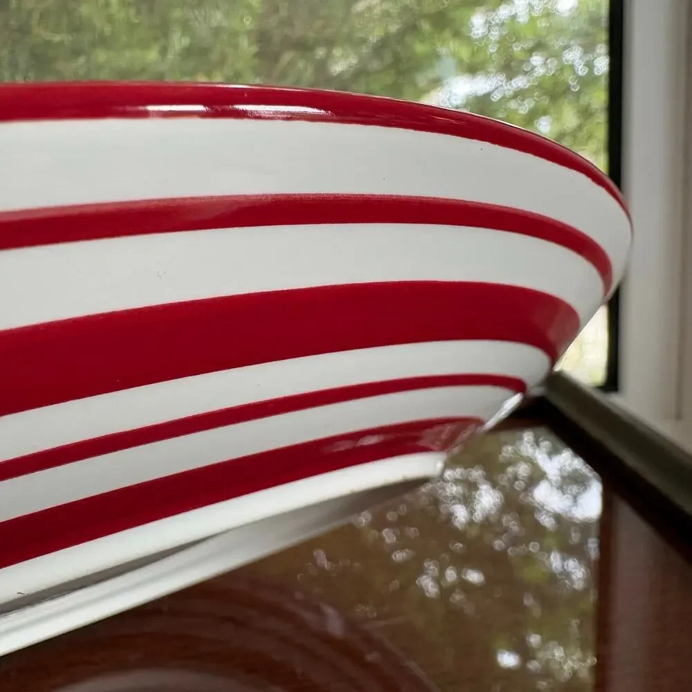 Dansk Maraschino Red Stripe 10.5 Dinner Plate